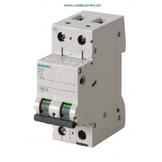 5SL6225-7 SIGURANTA AUTOMATA BIPOLARA 25 A 2 POLI, 400 VAC, PRODUCATOR SIEMENS, CURBA C, 6KA