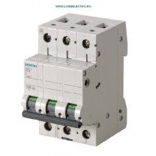 5SL6320-7 SIGURANTA AUTOMATA TRIPOLARA 20 A, SIEMENS, 3 POLI, 6KA, CURBA C, 400 V AC