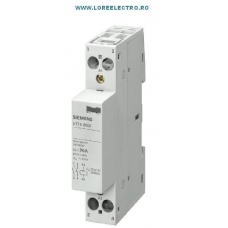 5TT5800-2 Contactor Modular SIEMENS 20A, 2NO, tensiune bobina 24V c.a., Montaj pe Sina