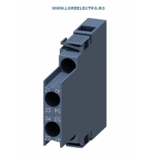 3RH2921-1DA11 CONTACT AUXILIAR LATERAL 1NO + 1 NC PENTRU CONTACTOR SIEMENS 3RT202, 3RT203, 3RT204, SIEMENS S0,S2,S3