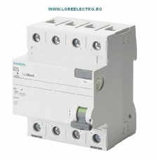 5SV4446-0 SIGURANTA AUTOMATA DIFERENTIALA 63A 3+N , TIP AC, In 63 A, 100 mA, 400 V ac, SIEMENS