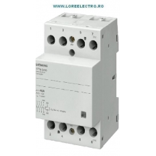 5TT5840-0 Contactor modular SIEMENS 40A 4NO, tensiune bobina 230V c.a. Montaj pe Sina