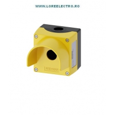 3SU1801-0AA00-0AC2 CUTIE GALBENA DIN PLASTIC CU GULER DE PROTECTIE, 1 POST, PENTRU BUTON URGENTA SIEMENS,