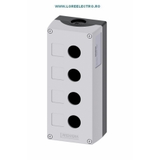 3SU1804-0AA00-0AB1 CUTIE GRI DIN PLASTIC 4 POSTURI DE COMANDA SI LOC ETICHETA, PENTRU BUTOANE SIEMENS SIRIUS ACT