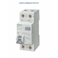 5SU1356-7KK06, Siguranta Diferentiala SIEMENS 6A, tip A, 1P+N, 30mA, curba C, 6kA, RCBO 6A, cod 5SU13567KK06