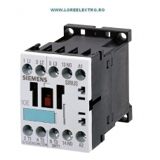 3RT1017-1AF01 Contactor 12A SIEMENS, 5,5KW / 400V, Tensiune Bobina 110V a.c., 1NO