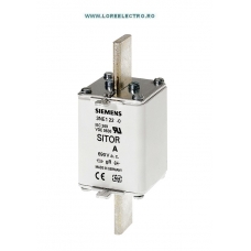 3NE1224-2 Siguranta ultrarapida MPR 160A, grupa NH1, curba Ardere gR, NH1, In 160 A, gR, 690 V ac, 250 V DC, Siemens