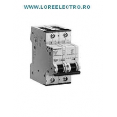 5SL6502-7 SIGURANTA AUTOMATA SIEMENS 1 POL+NUL 2A 6KA, 2 MODULE CURBA C